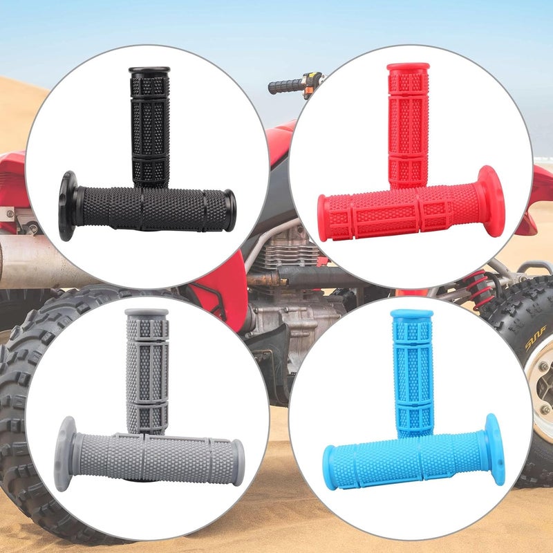 APPYU 7/8'' ATV Grips Upgrade Universal Handlebar Grips Soft Rubber Thumb Throttle Motorcycle Grip for Polaris Kid Youth 4 Wheeler Quad 400ex Banshee Blaster Raptor 350 Warrior 350 Raptor 660 - Image 5